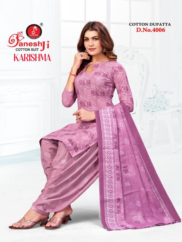 Ganeshji karishma patiyala vol 4 cotton dress material wholesale